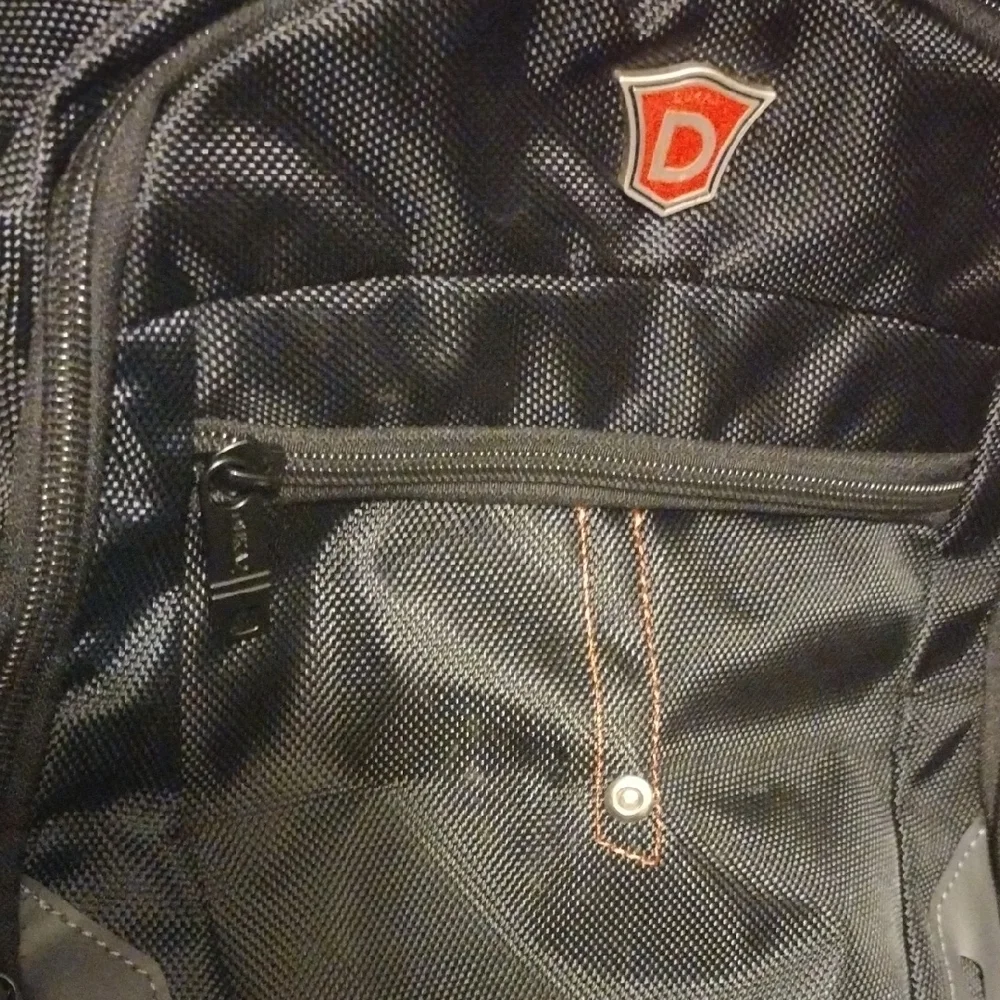 Sleek Black and Gray Backpackwith Laptop Or Tablet Compartment
